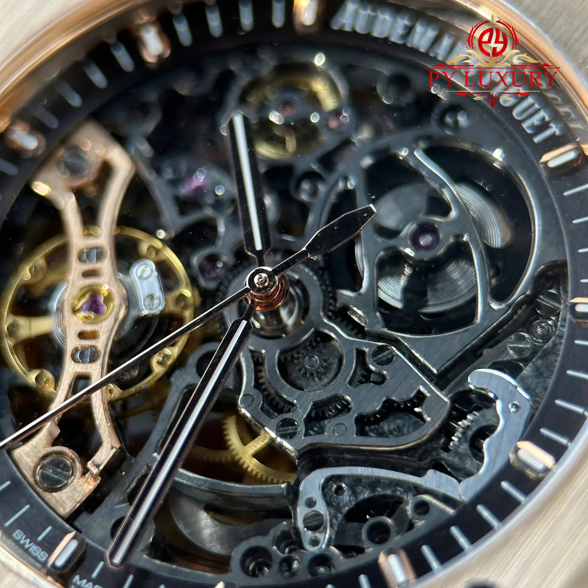 Audemars Piguet Royal Oak 15407OR Double Balance Wheel Openworked Custom Made CNC 18K Solid Rose Gold 41mm - Image 10