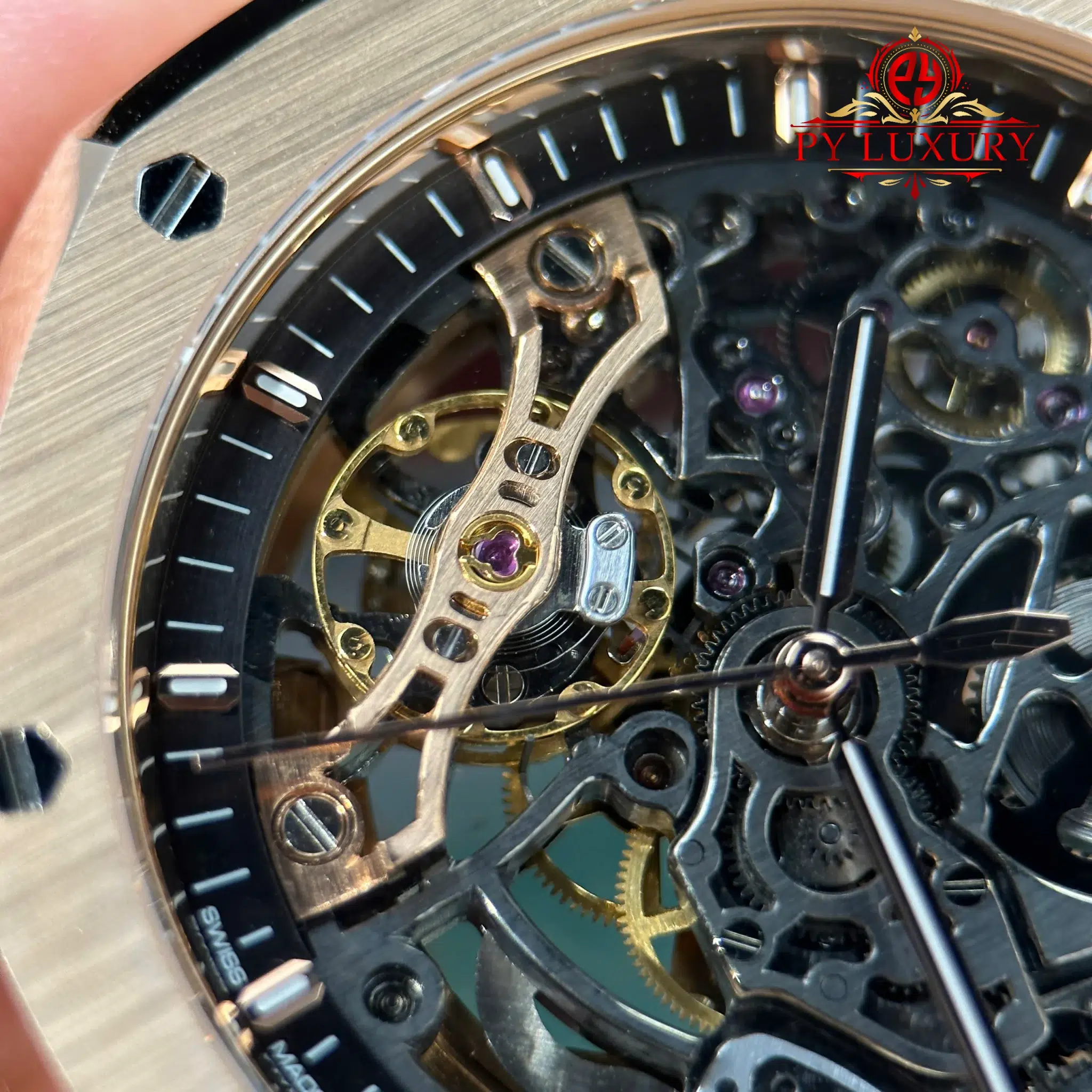 Audemars Piguet Royal Oak 15407OR Double Balance Wheel Openworked Custom Made CNC 18K Solid Rose Gold 41mm - Image 11