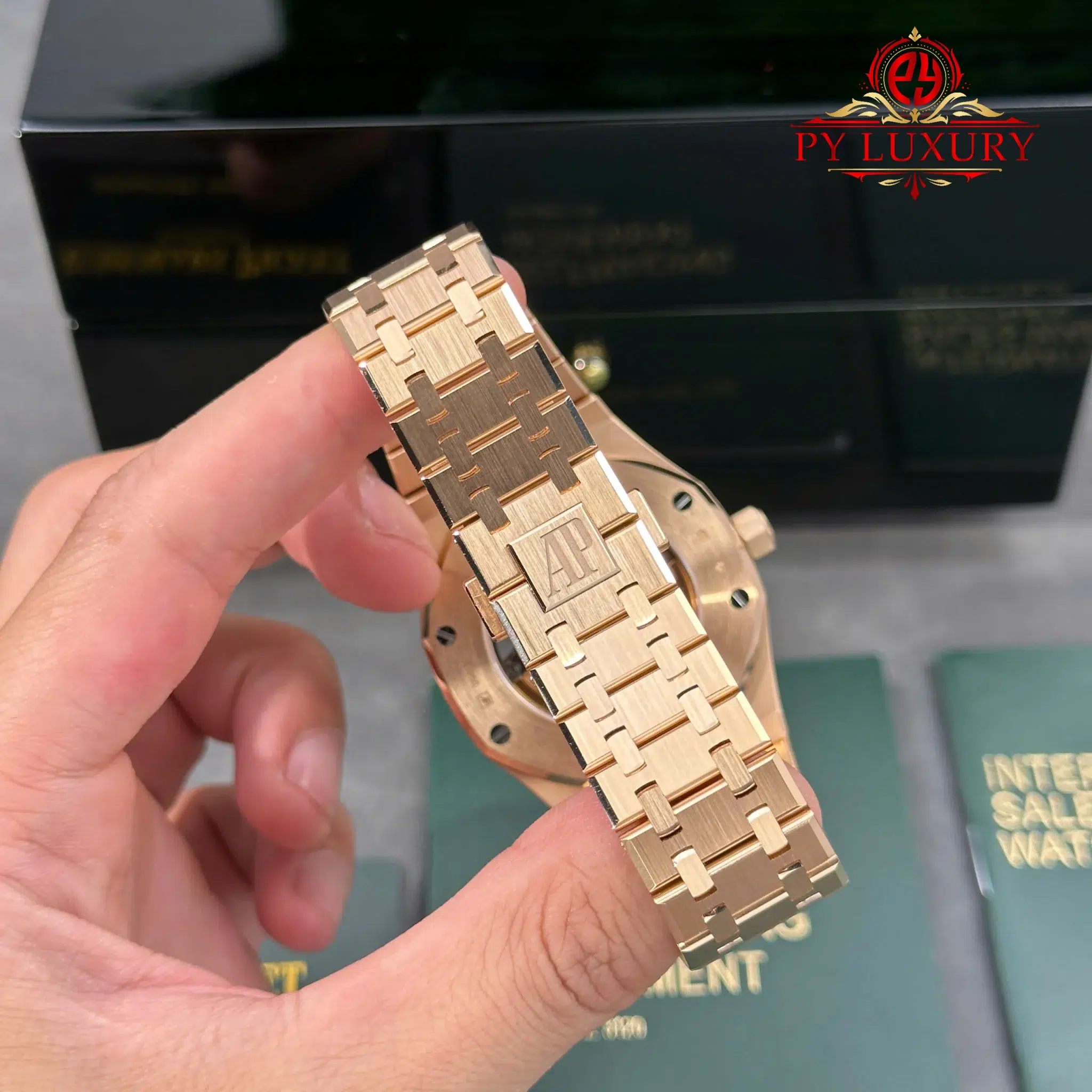 Audemars Piguet Royal Oak 15407OR Double Balance Wheel Openworked Custom Made CNC 18K Solid Rose Gold 41mm - Image 20