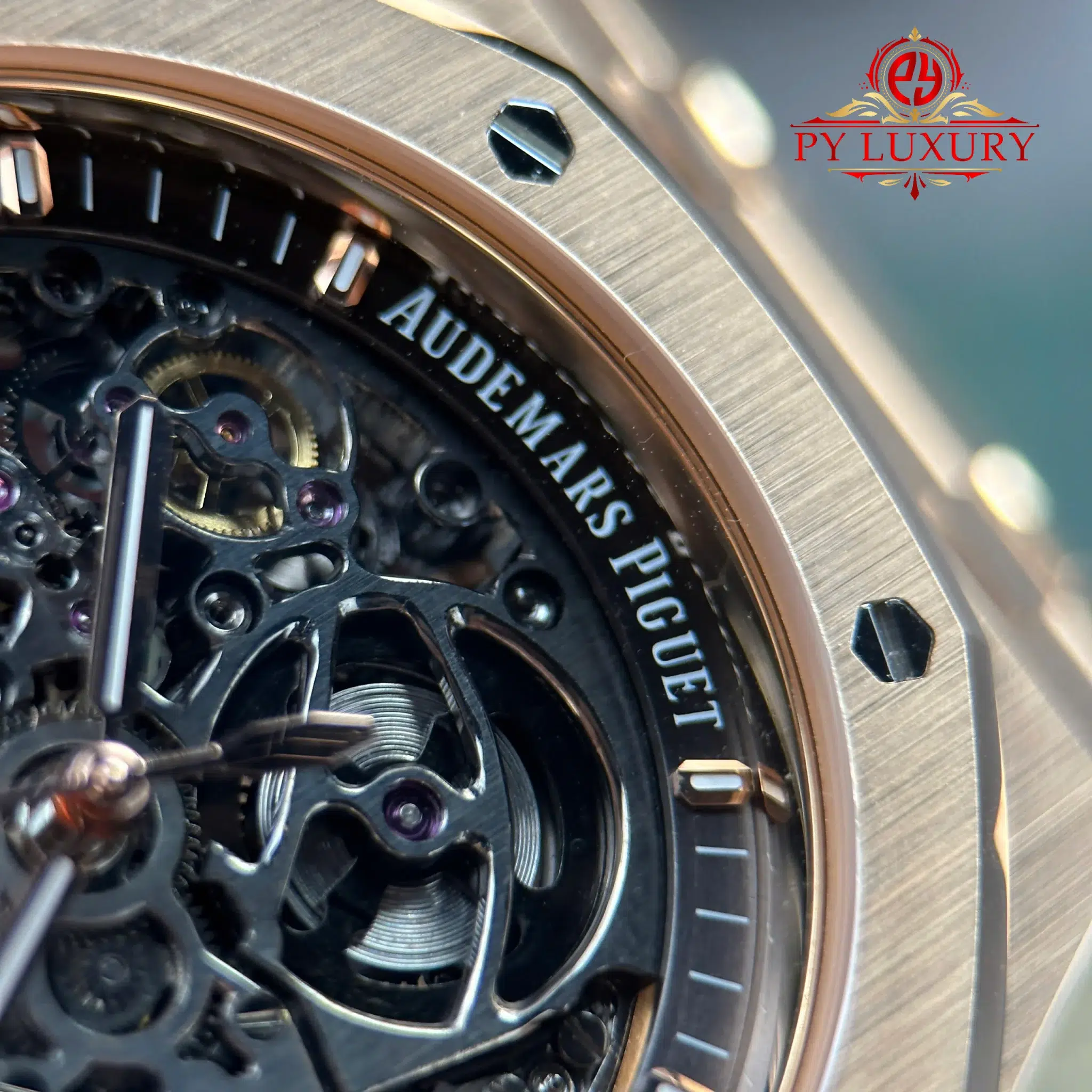 Audemars Piguet Royal Oak 15407OR Double Balance Wheel Openworked Custom Made CNC 18K Solid Rose Gold 41mm - Image 9