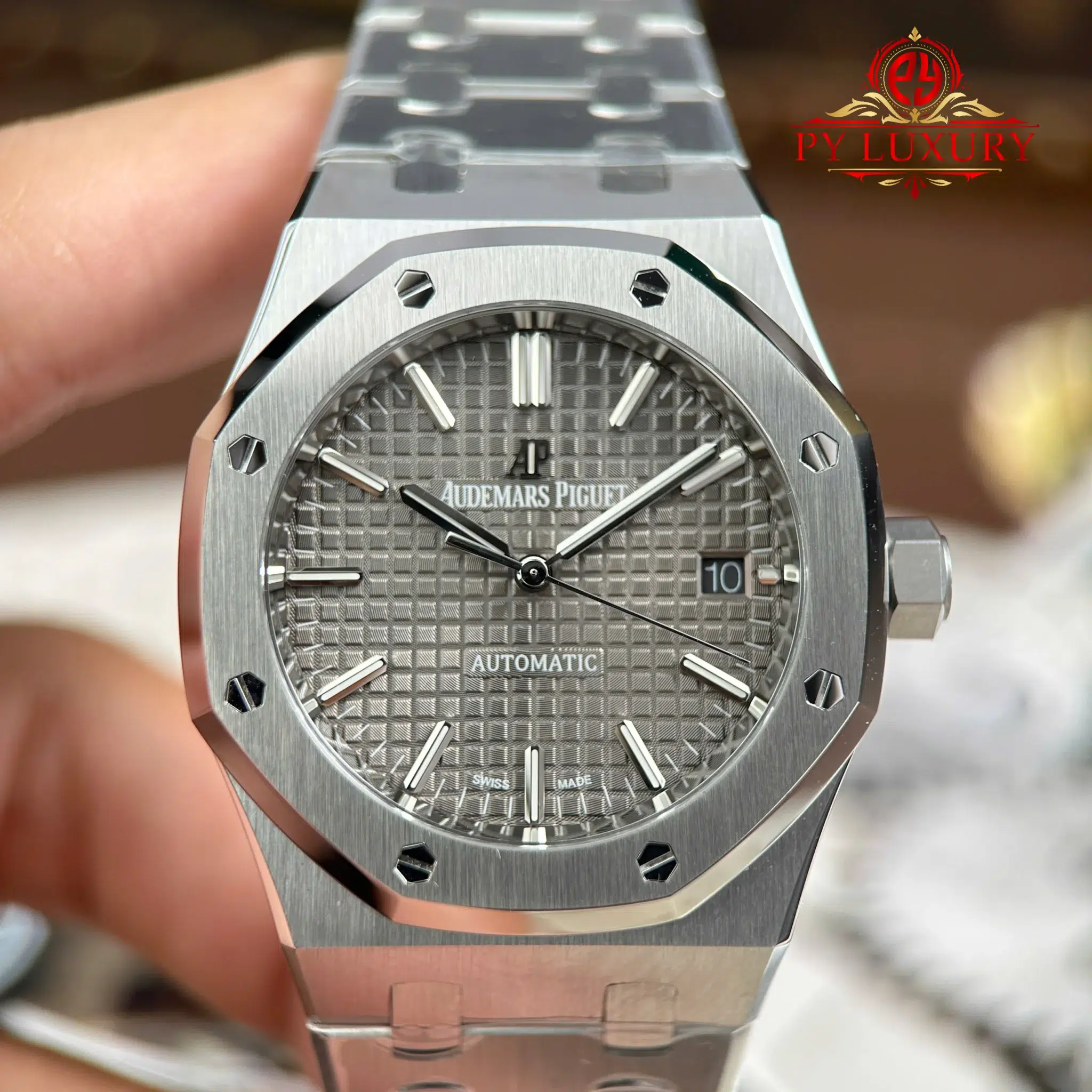 Audemars Piguet Royal Oak 15450ST Grey Dial 1:1 Best Replica ZF 37mm - Image 4