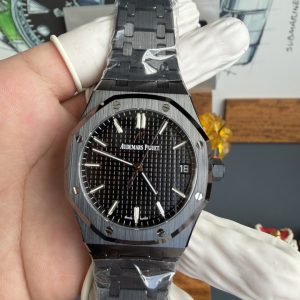 Audemars Piguet Royal Oak 15500 Black Ceramic Black Dial 1:1 Super Clone ZF 41mm (Free Sprung)