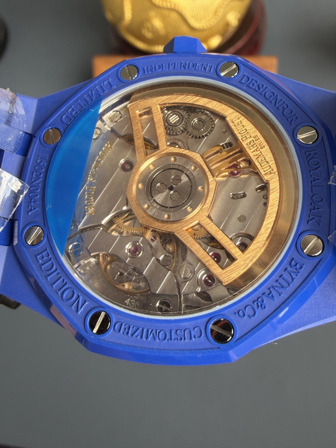 Audemars Piguet Royal Oak 15500 Blue Dial Blue Ceramic 1:1 Best Replica 41mm ZF (Free Sprung) - Image 11