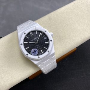 Audemars Piguet Royal Oak 15500 White Ceramic Black Dial 1:1 Super Clone APSF 41mm