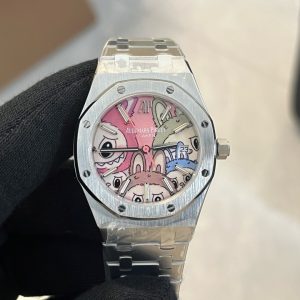 Đồng Hồ Audemars Piguet Royal Oak Nữ Mặt Số Labubu Replica 1:1 OMF 34mm