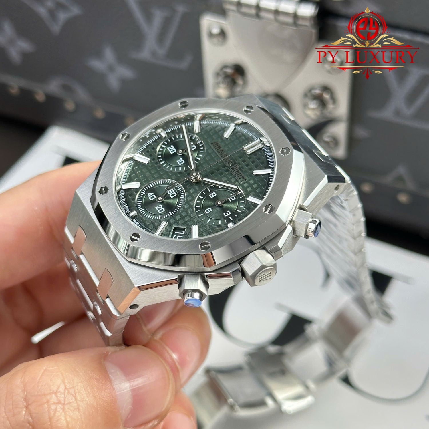 Audemars Piguet Royal Oak Chronograph 26240ST Green Dial 1:1 Best Replica Super Clone 41mm - Image 3