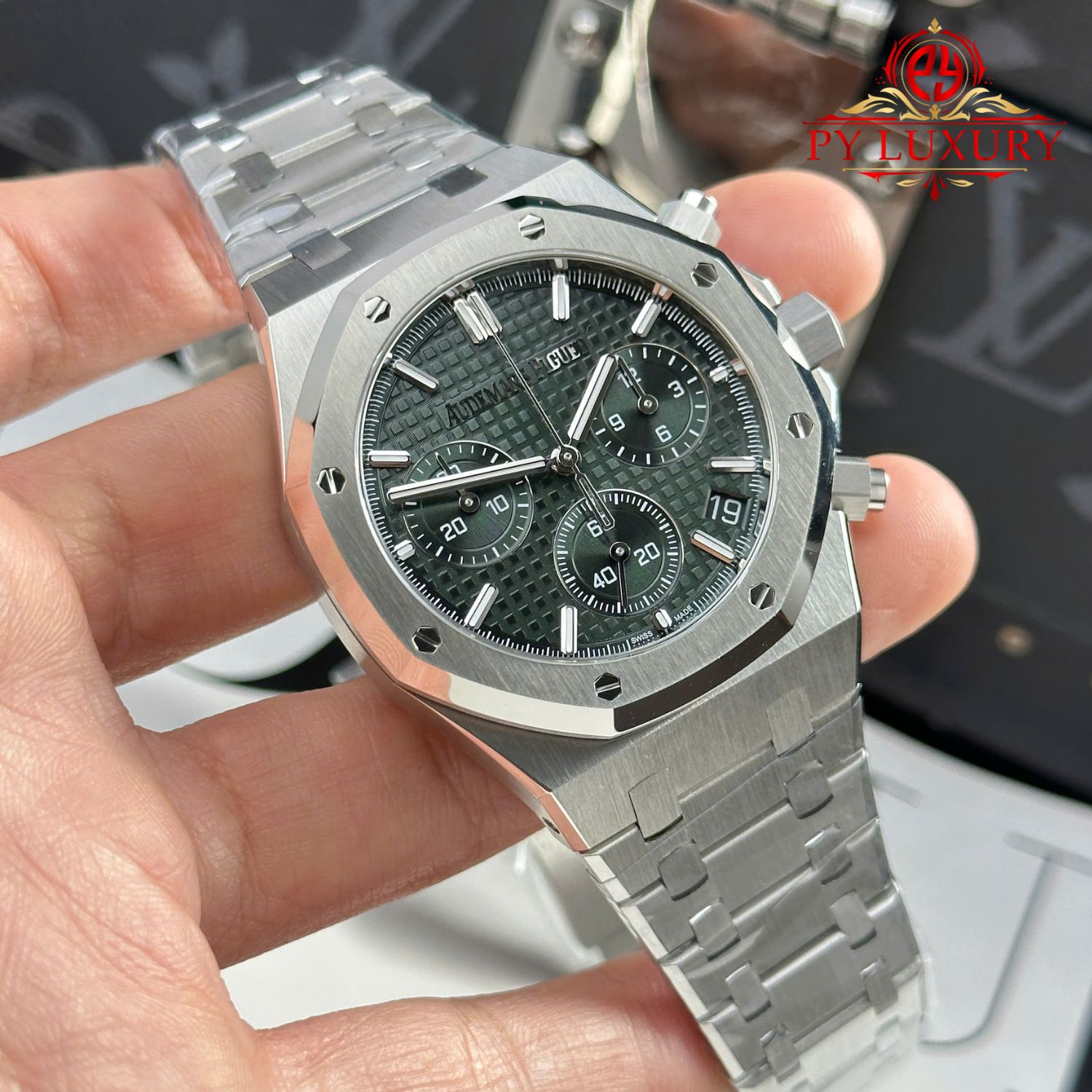 Audemars Piguet Royal Oak Chronograph 26240ST Green Dial 1:1 Best Replica Super Clone 41mm - Image 4