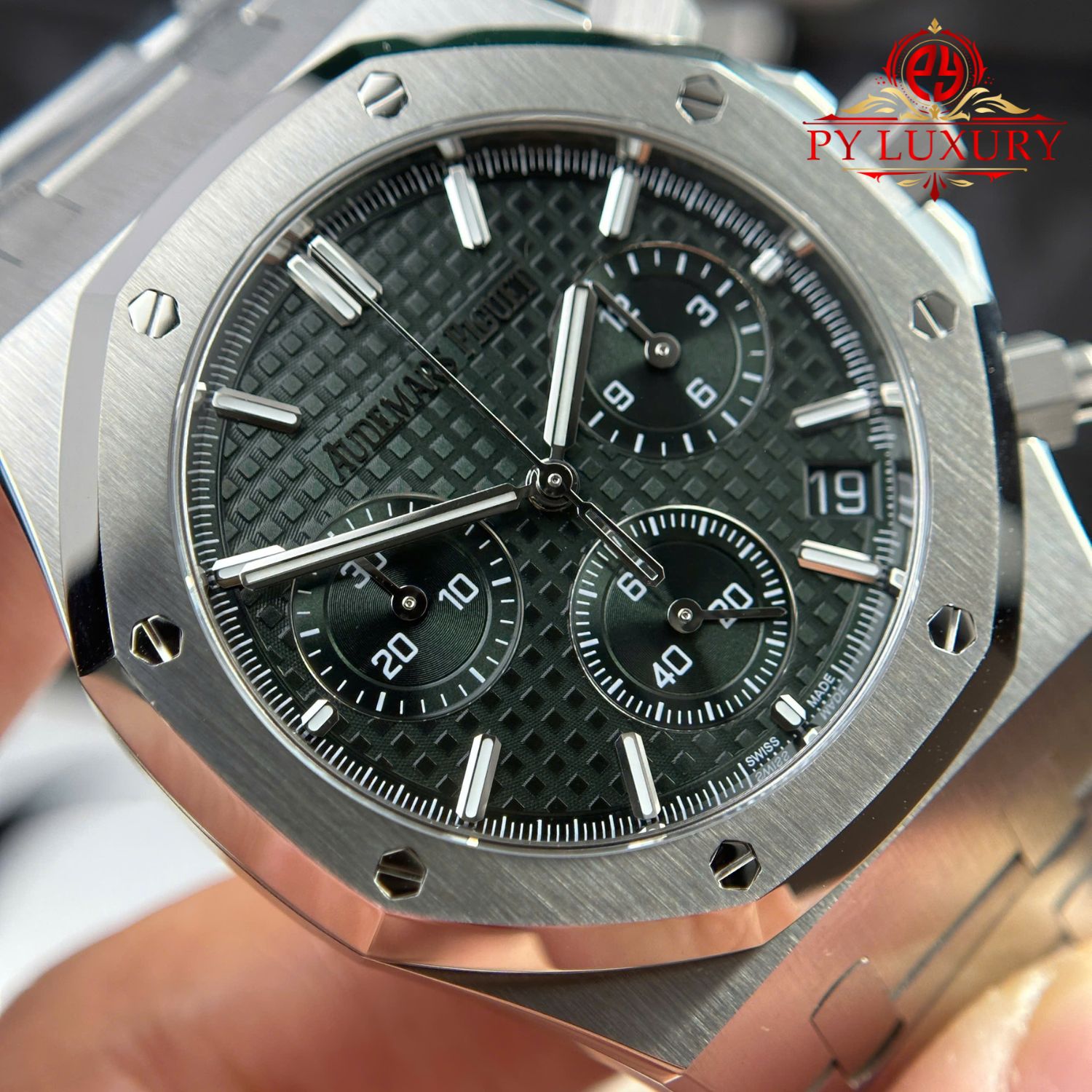 Audemars Piguet Royal Oak Chronograph 26240ST Green Dial 1:1 Best Replica Super Clone 41mm - Image 5