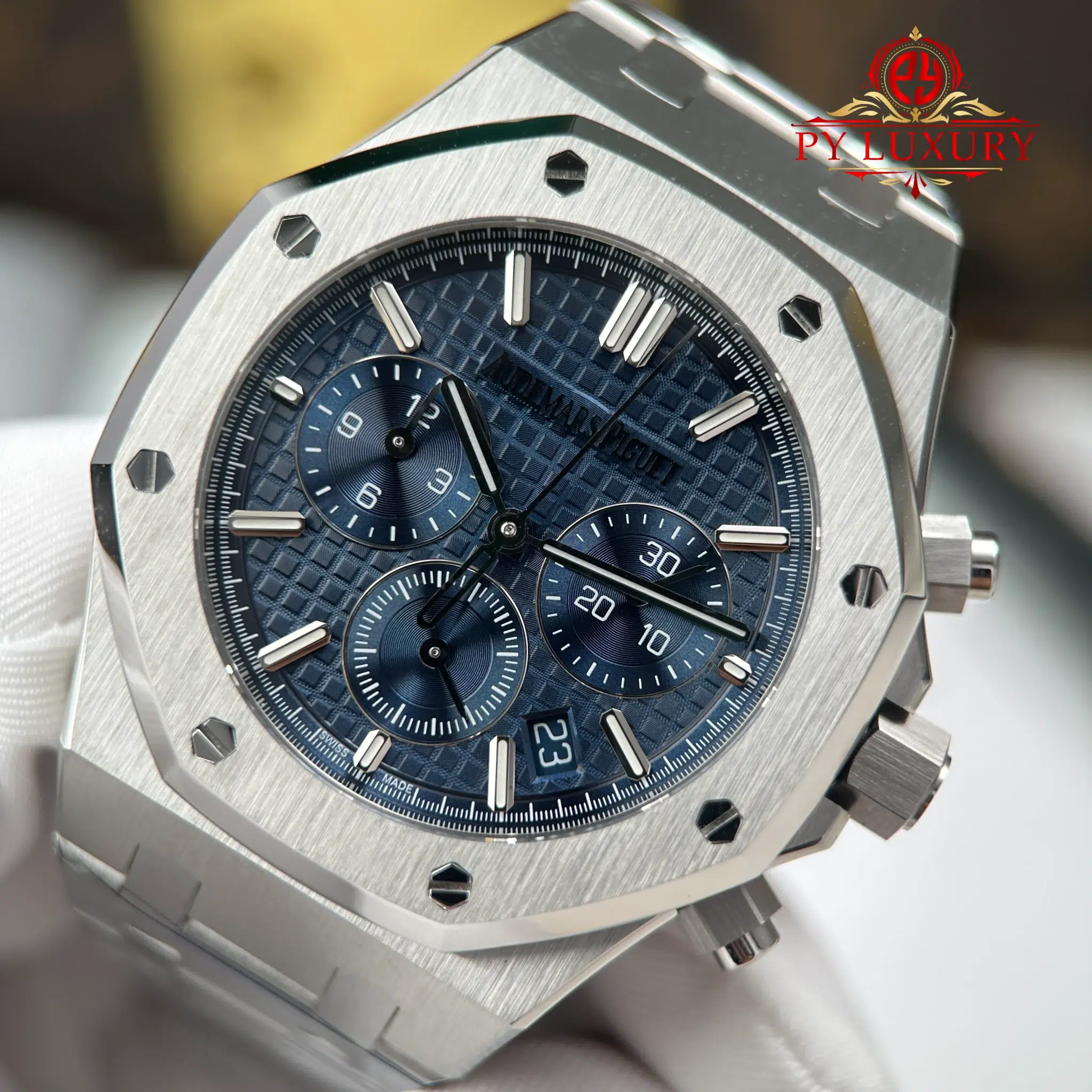 Audemars Piguet Royal Oak Chronograph 26715ST Blue Dial 1:1 Best Clone APSF 38mm - Image 5
