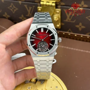 Đồng Hồ Audemars Piguet Royal Oak Flying Tourbillon 26730ST Mặt Số Đỏ Burgundy Replica 1:1 BBS 41mm
