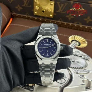 Đồng Hồ Audemars Piguet Royal Oak Jumbo Extra Thin 16202BC Mặt Số Họa Tiết Grained Tuscan Xanh Replica 1:1 ZF 39mm