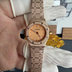 Audemars Piguet Royal Oak Mini Frosted Rose Gold 67630OR Quartz Best Replica 23mm