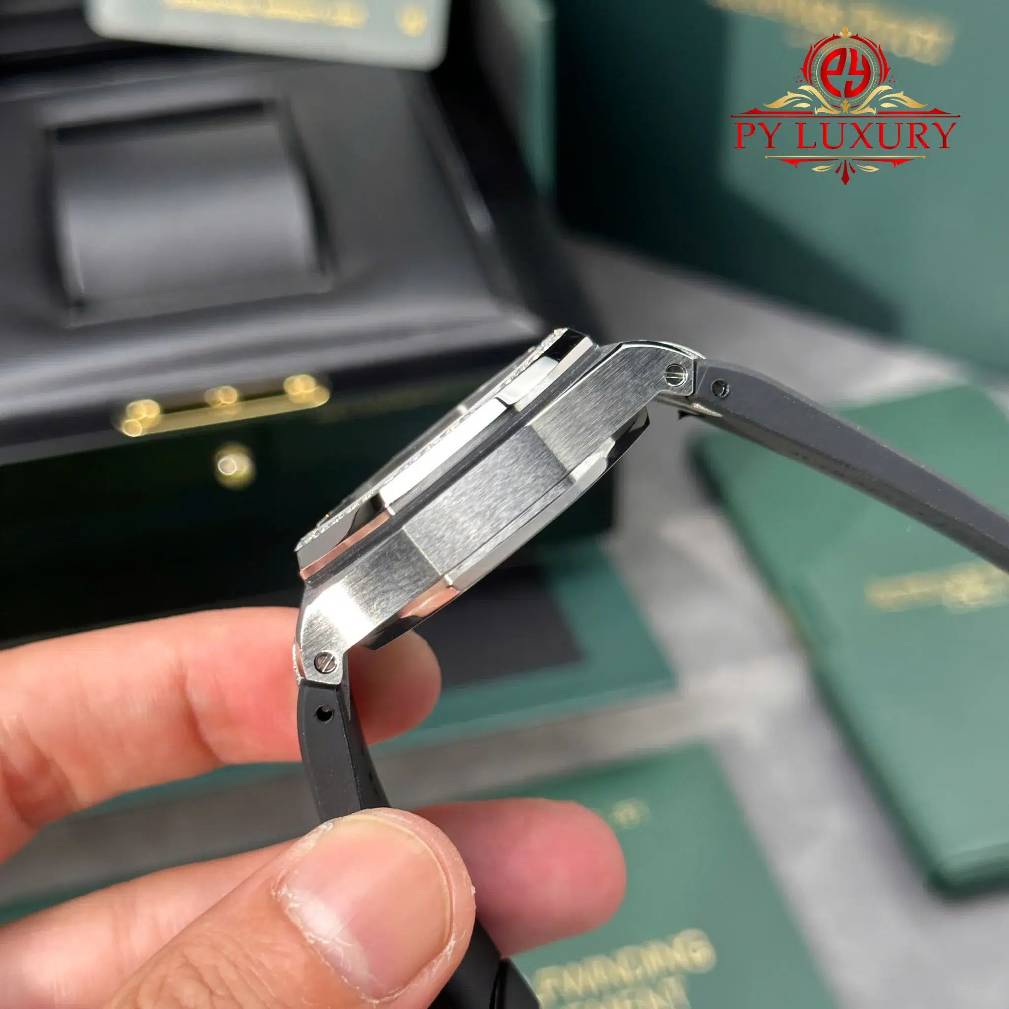 Audemars Piguet Royal Oak Offshore 26231ST Black Dial Diamond Bezel 1:1 Best Replica PPF 37mm - Image 8