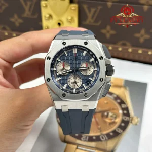 Đồng Hồ Audemars Piguet Royal Oak Offshore Chronograph 26420TI Mặt Xanh Dương Dây Cao Su Replica 1:1 APSF 43mm