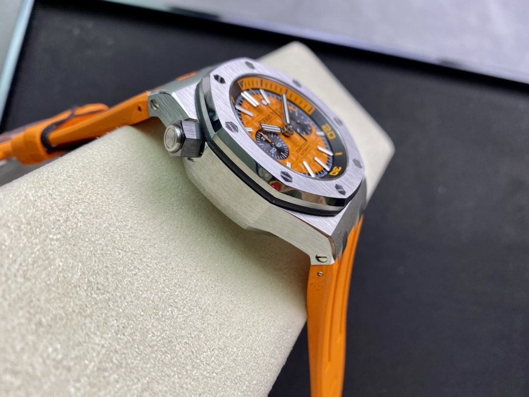 Đồng Hồ Audemars Piguet Royal Oak Offshore Diver Chronograph 26703ST Màu Cam Rep 1:1 JHF 42mm - Image 6