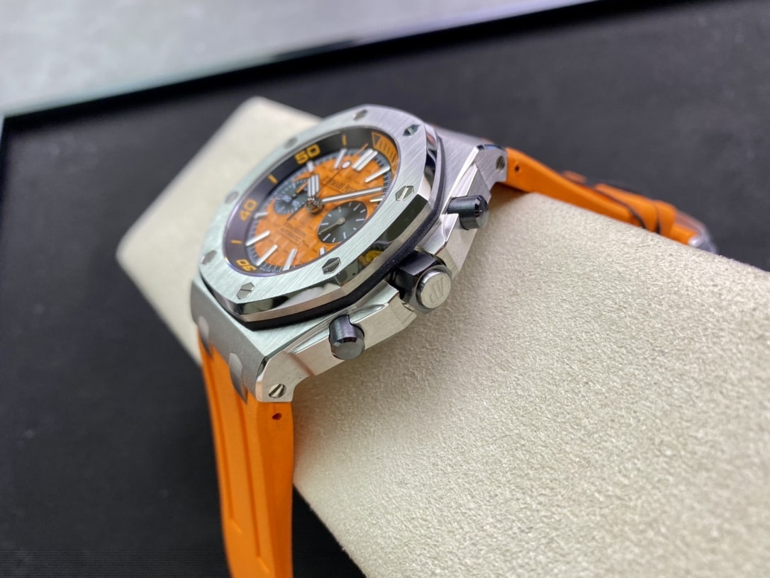 Đồng Hồ Audemars Piguet Royal Oak Offshore Diver Chronograph 26703ST Màu Cam Rep 1:1 JHF 42mm - Image 5