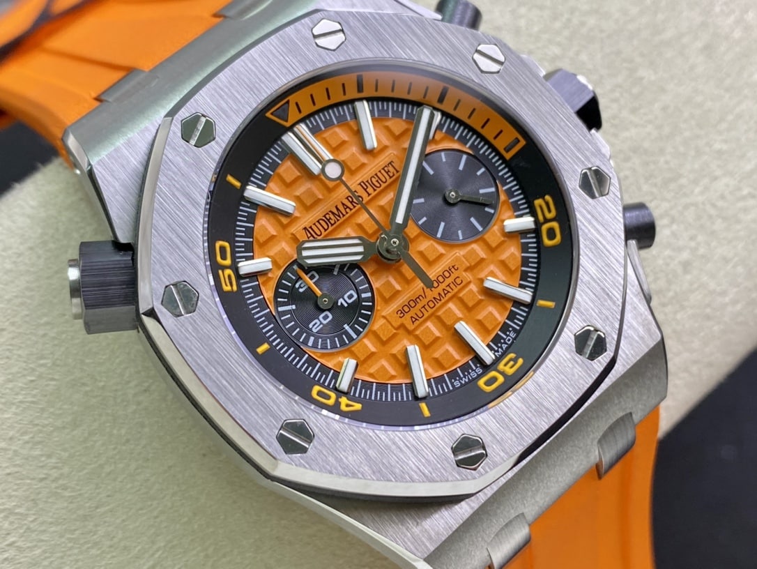 Đồng Hồ Audemars Piguet Royal Oak Offshore Diver Chronograph 26703ST Màu Cam Rep 1:1 JHF 42mm - Image 2
