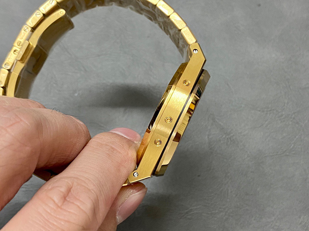 Đồng Hồ Audemars Piguet Royal Oak Perpetual Calendar 26574BA Vàng Vàng Mặt Xanh Replica Cao Nhất 41mm - Image 5