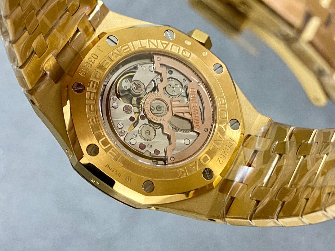 Đồng Hồ Audemars Piguet Royal Oak Perpetual Calendar 26574BA Vàng Vàng Mặt Xanh Replica Cao Nhất 41mm - Image 7