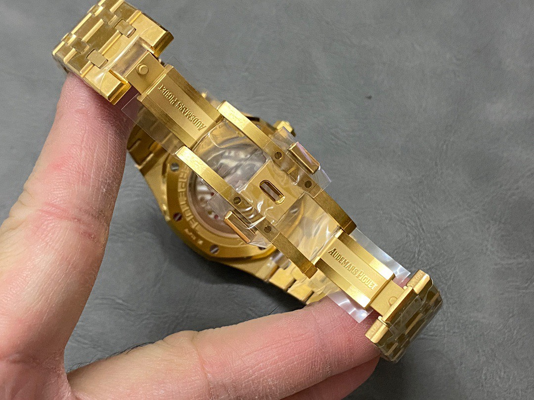 Đồng Hồ Audemars Piguet Royal Oak Perpetual Calendar 26574BA Vàng Vàng Mặt Xanh Replica Cao Nhất 41mm - Image 8