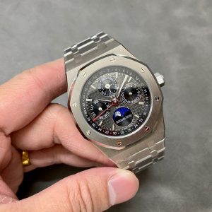 Đồng Hồ Audemars Piguet Royal Oak Perpetual Calendar 26574ST Mặt Xám Rep 1:1 41mm
