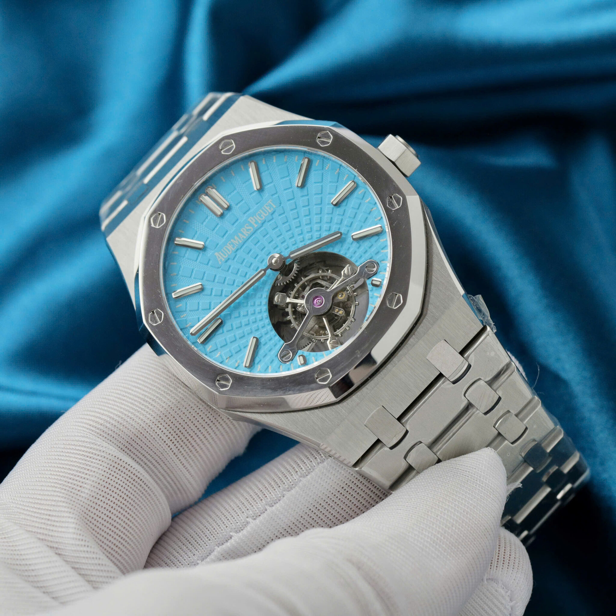 Audemars Piguet Royal Oak Tourbillon Tiffany Blue Dial Best Quality Replica 41mm - Image 3