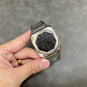 Bulgari Octo Finissimo Extra Thin 103297 Steel Black Dial Best Replica BVF 40mm