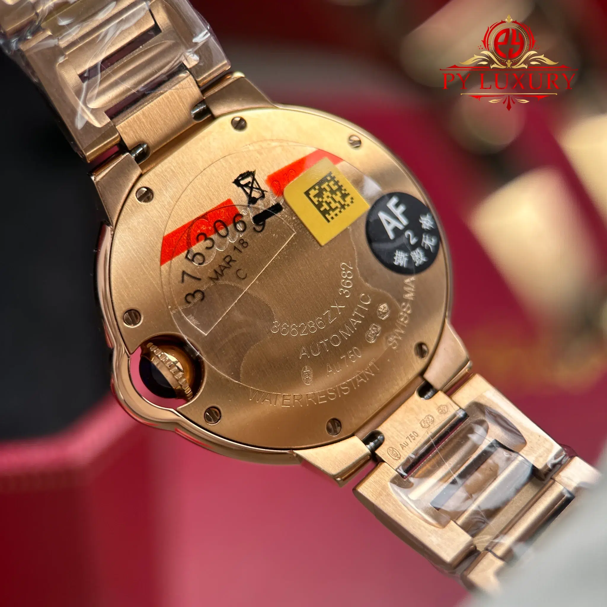 Cartier Ballon Bleu WE902034 Automatic Rose Gold Silver Dial Diamond Bezel Best Replica AF 33mm - Image 11