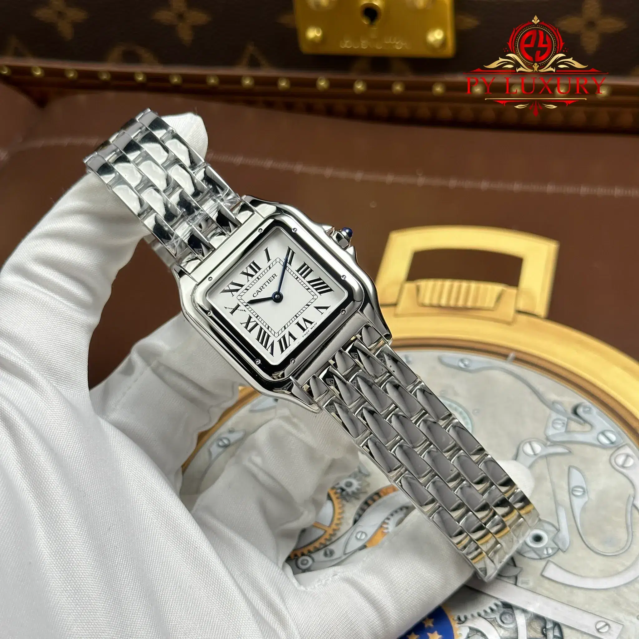 Đồng Hồ Cartier Panthère WSPN0016 Large Model Mặt Trắng Replica 1:1 AF 31mm x 42mm - Image 2