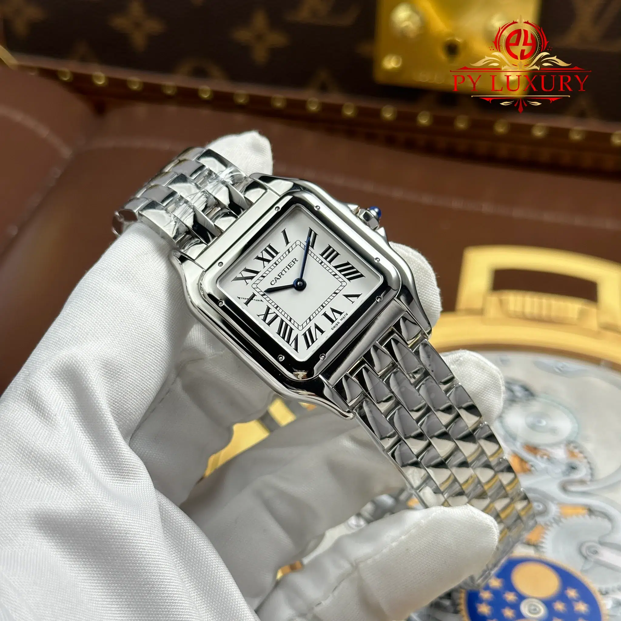 Đồng Hồ Cartier Panthère WSPN0016 Large Model Mặt Trắng Replica 1:1 AF 31mm x 42mm - Image 4
