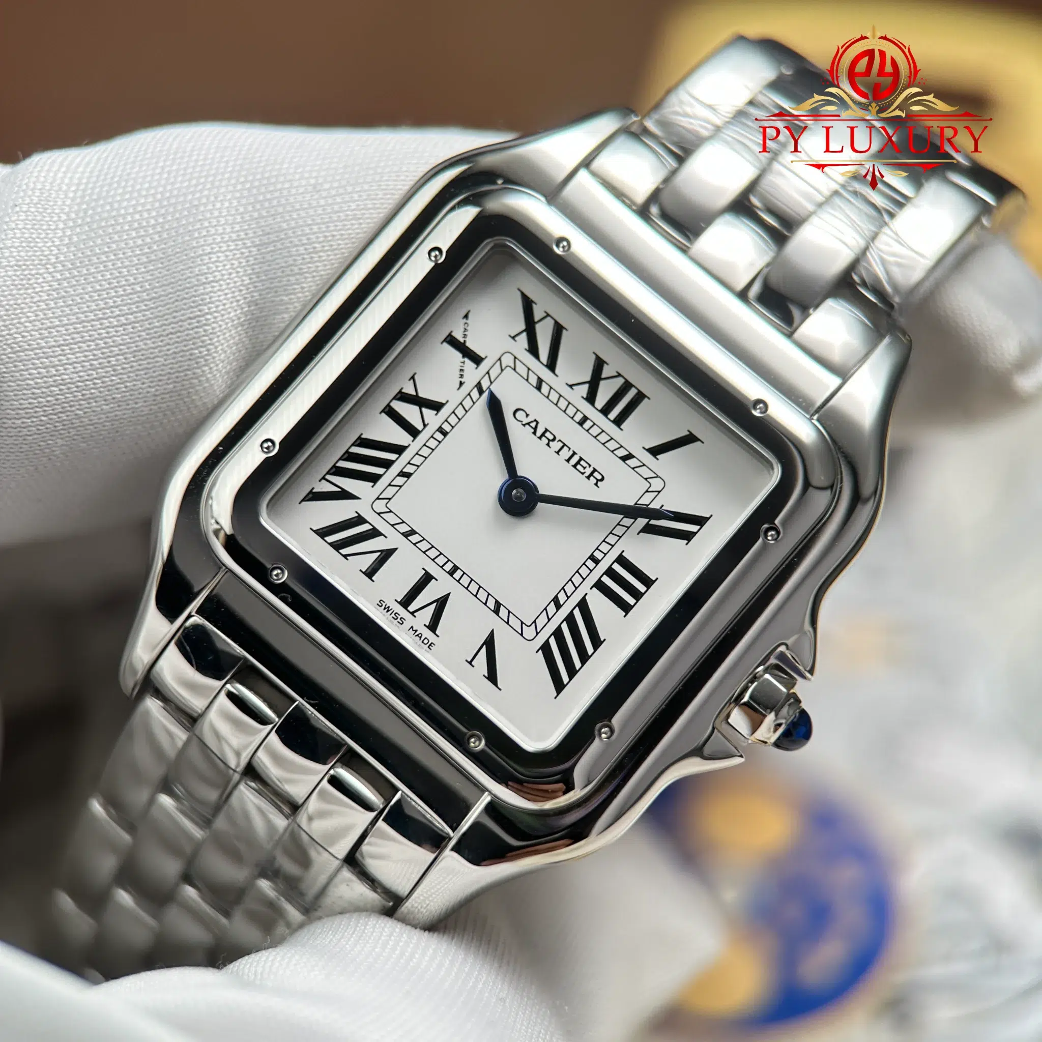 Đồng Hồ Cartier Panthère WSPN0016 Large Model Mặt Trắng Replica 1:1 AF 31mm x 42mm - Image 5