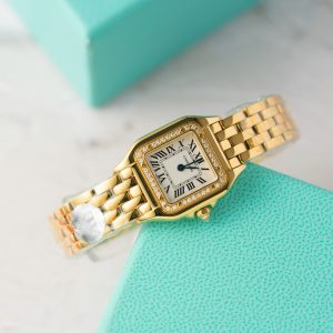 Đồng Hồ Nữ Cartier Panthère de Cartier WJPN0067 Vàng Vàng Viền Đá Replica BVF 22mm x 30mm