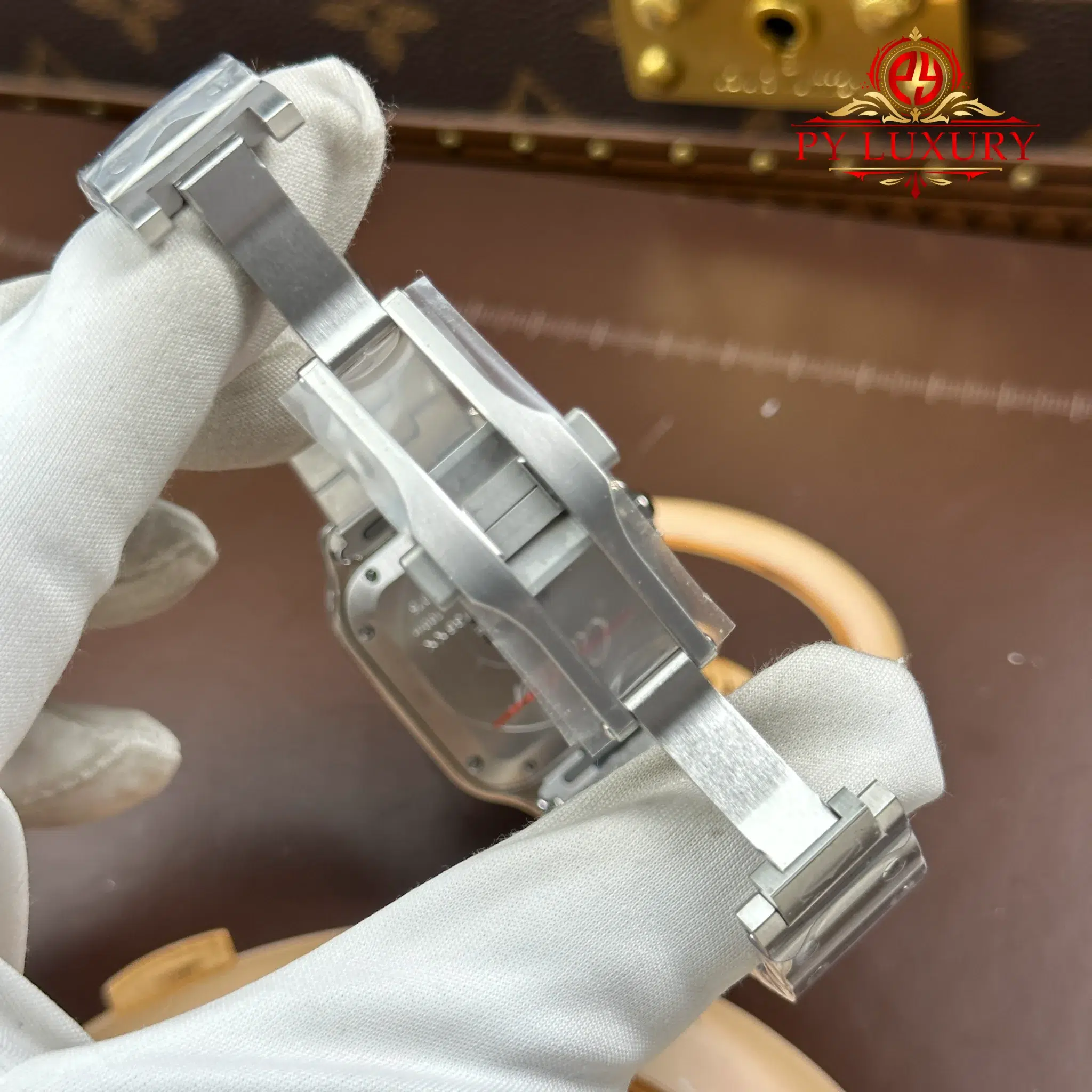 Cartier Santos WSSA0063 Blue Dial Medium Model Best Quality Replica BVF 35.1mm - Image 11