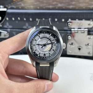 Đồng Hồ Omega Seamaster Aqua Terra GMT Worldtimer Mặt Xám Rep 1:1 VSF 43mm