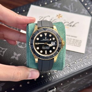 Đồng hồ Rolex Yacht-Master 226658-0001 Vàng Vàng Mặt Đen Rep 1:1 VSF 42mm