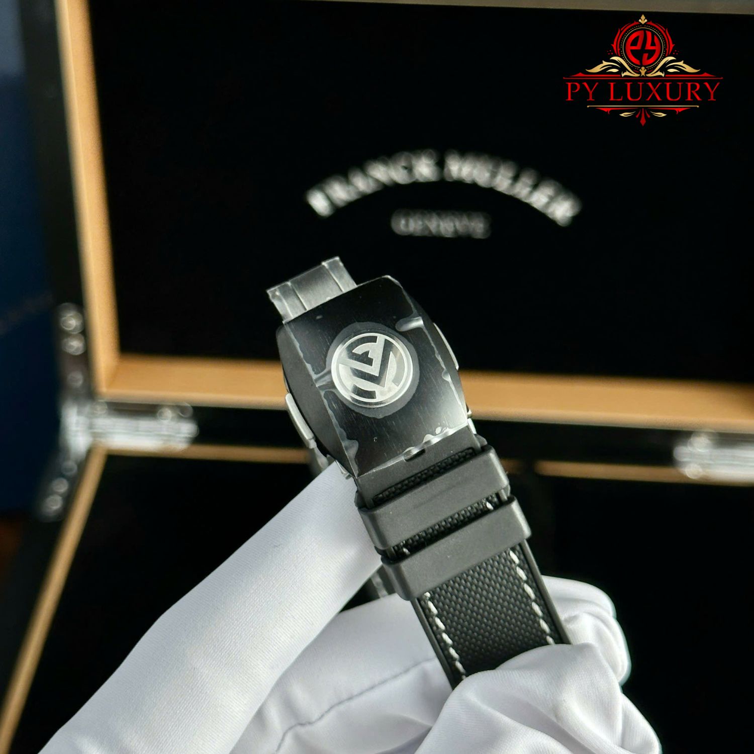 Đồng Hồ Franck Muller Grand Central Tourbillon Vỏ Carbon Cọc Số Học Trò Rep 1:1 44mm - Image 12