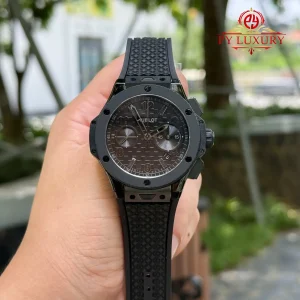 Đồng Hồ Hublot Big Bang Chronograph All Black Vỏ Gốm Đen Bản Kỷ Niệm 20 Năm Replica 1:1 BBA 43mm