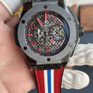 Đồng Hồ Hublot Big Bang Ferrari Speciale 401.CX.1123.VR Vỏ Gốm Đen Replica 1:1 HBBF 45mm