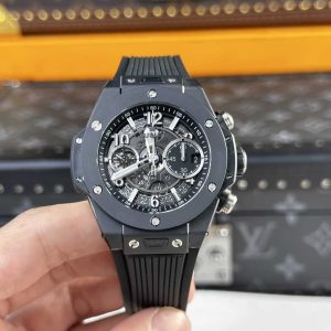 Đồng Hồ Hublot Big Bang Unico Black Magic Vỏ Gốm Đen Rep 1:1 BBF 42mm