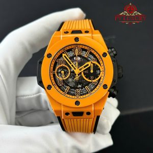 Đồng Hồ Hublot Big Bang Unico Orange Ceramic Chronograph Vỏ Gốm Màu Cam Rep1:1 BBF 42mm