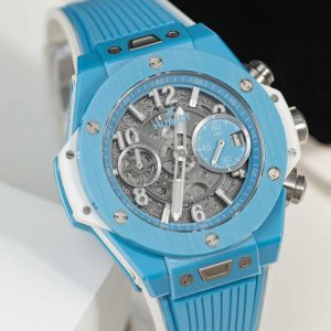 Đồng Hồ Hublot Big Bang Unico Sky Blue Ceramic Replica 1:1 BBF 42mm