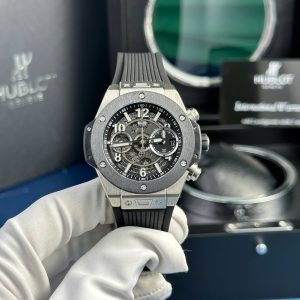 Đồng Hồ Hublot Big Bang Unico Titanium Ceramic Màu Đen Rep 1:1 BBF 42mm
