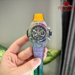 Đồng Hồ Hublot Big Bang Unico Titanium Rainbow Dây Da Replica 1:1 ZF 45mm