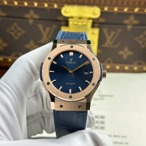 Đồng Hồ Hublot Classic Fusion King Gold Màu Xanh Navy Rep 1:1 Cao Nhất JJF 42mm