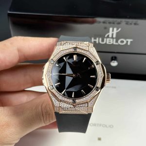 Đồng Hồ Hublot Classic Fusion Orlinski King Gold Pavé Đính Full Đá Replica 40mm