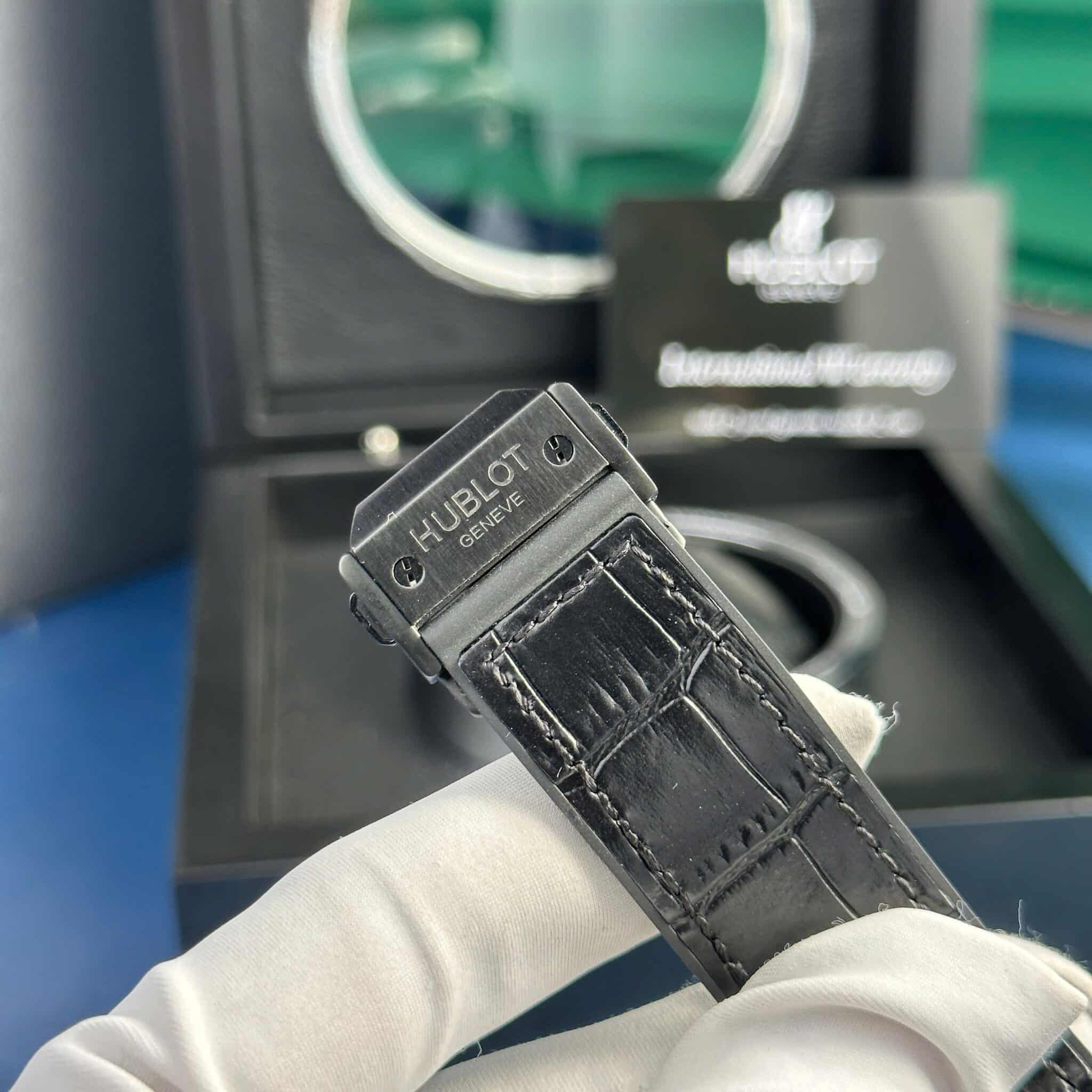 Đồng Hồ Hublot Big Bang Skeleton Tourbillon Vỏ Gốm Đen 1:1 Replica 45mm - Image 8
