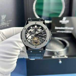 Đồng Hồ Hublot Big Bang Skeleton Tourbillon Vỏ Gốm Đen 1:1 Replica 45mm