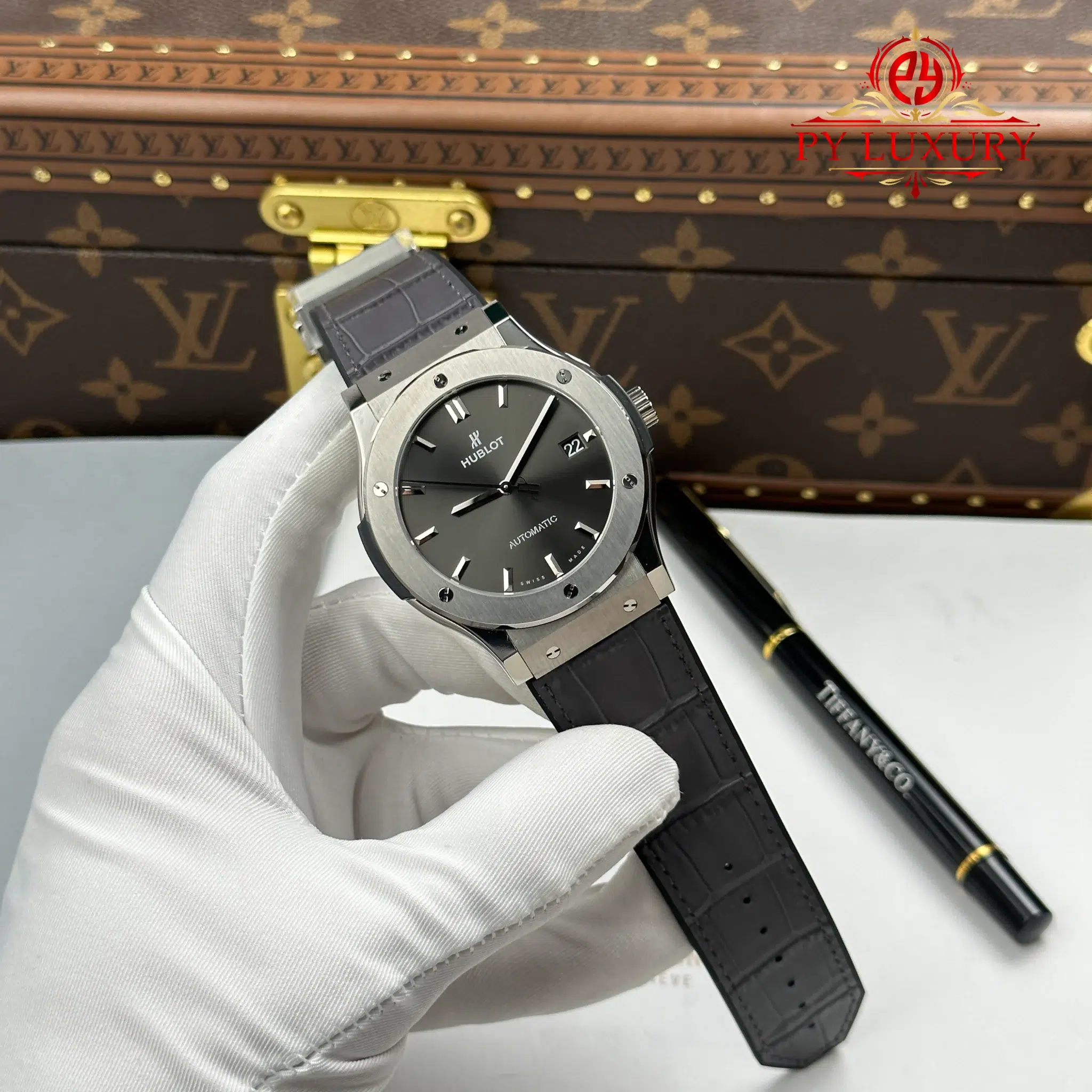 Hublot Classic Fusion Titanium Men Grey Dial 1:1 Best Replica JJZ 45mm - Image 2