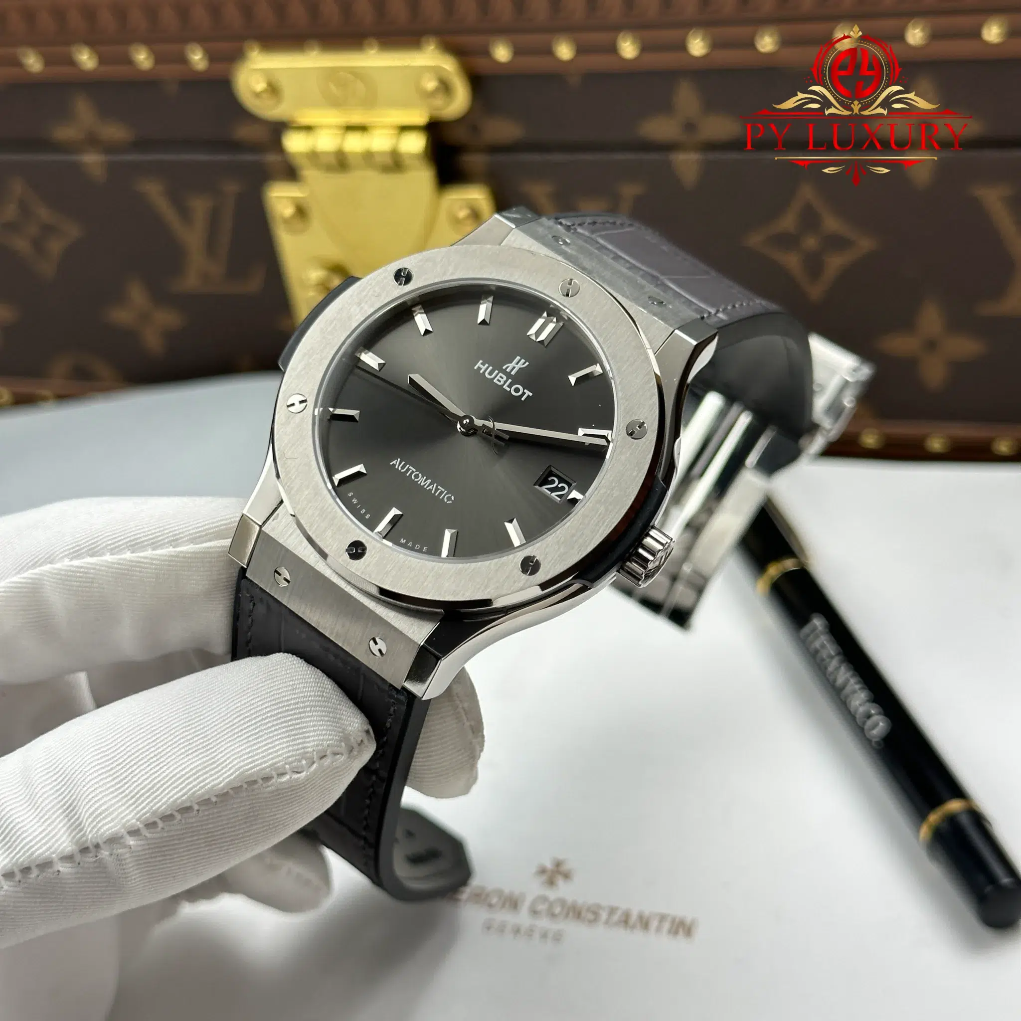 Hublot Classic Fusion Titanium Men Grey Dial 1:1 Best Replica JJZ 45mm - Image 3