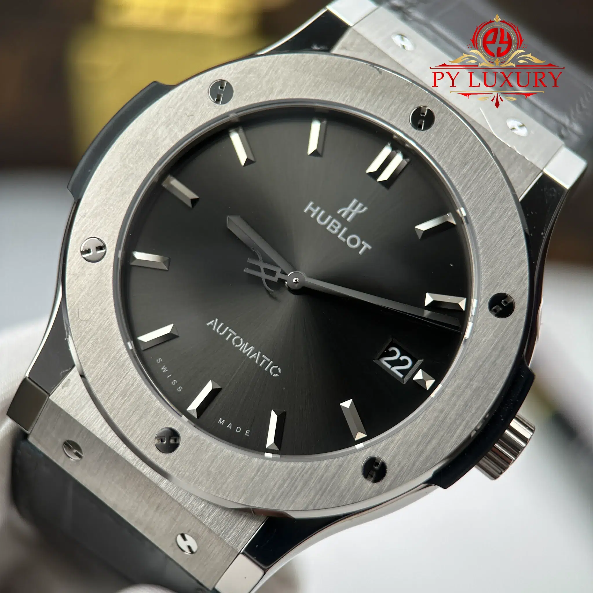 Hublot Classic Fusion Titanium Men Grey Dial 1:1 Best Replica JJZ 45mm - Image 5